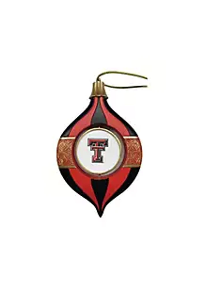 Santa's Workshop Inc 5.5 inch Texas Tech Spinning Bulb Ornament