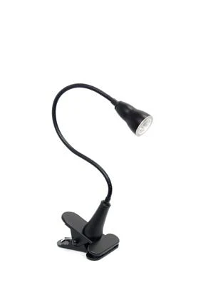 Gooseneck Black Clip Desk Lamp