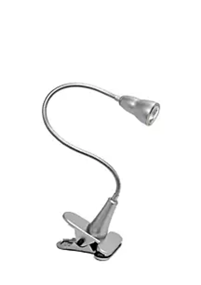 Simple Designs Gooseneck Black Clip Desk Lamp