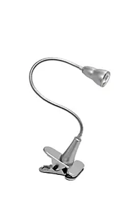 Simple Designs Gooseneck Black Clip Desk Lamp
