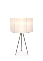 Simple Designs Brushed Nickel Tripod Table Lamp