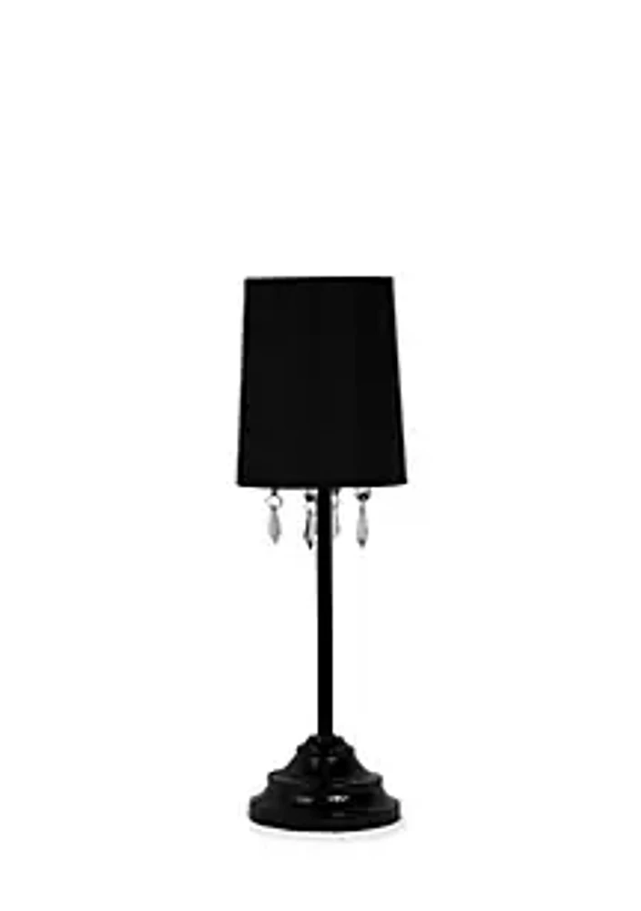 Simple Designs Table Lamp With Hanging Acrylic Beads