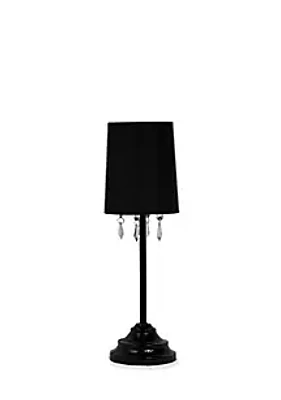 Simple Designs Table Lamp With Hanging Acrylic Beads