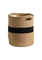 Nearly Natural 13.5-Inch Handmade Natural Cotton Basket Planter