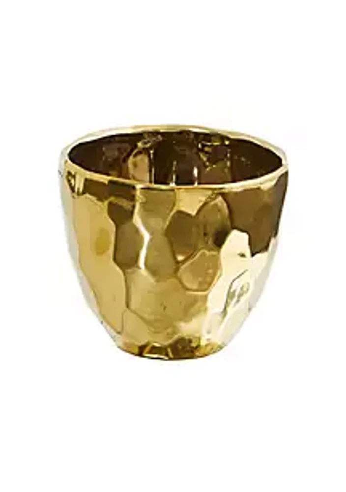 Nearly Natural 6-Inch Designer Gold Vase