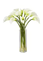 Nearly Natural Mini Calla Lily Silk Flower Arrangement