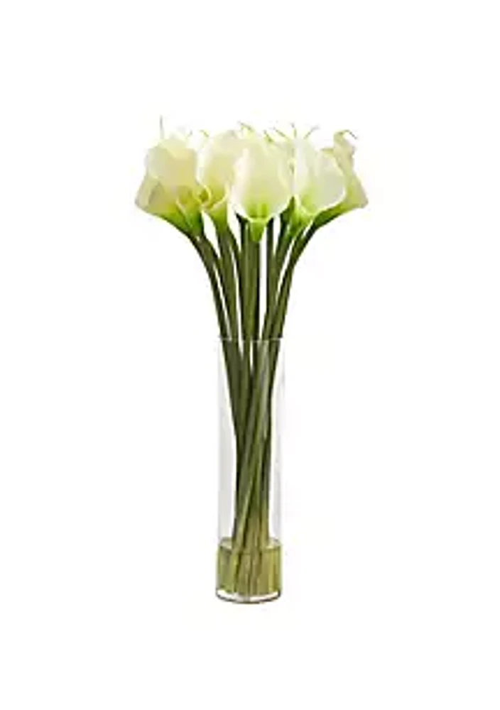 Nearly Natural 28-Inch Calla Lily Artificial Arrangement