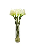 Nearly Natural 28-Inch Calla Lily Artificial Arrangement