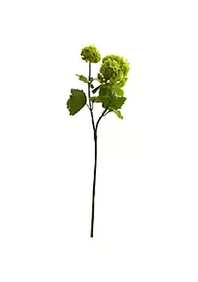Nearly Natural 18-Inch Snowball Hydrangea Artificial Flower (Set of 6)