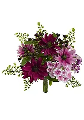 Nearly Natural 9-Inch Mixed Pink Daisy Artificial Flower Bundle (Set of 3)