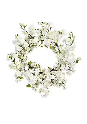 Nearly Natural Cherry Blossom Wreath