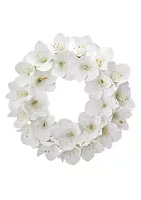 Nearly Natural 24-Inch Amaryllis Artificial Wreath