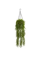 Nearly Natural 3-Foot Willow Artificial Plant Hanging Basket