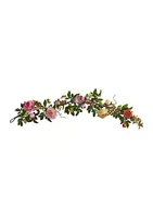 Nearly Natural Assorted Peony and Berry Garland
