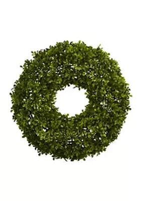 Nearly Natural Boxwood Wreath