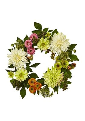 Dahlia Mum Wreath