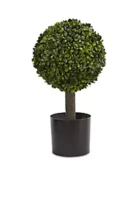 Nearly Natural 21-in. Boxwood Ball Topiary Artificial Tree