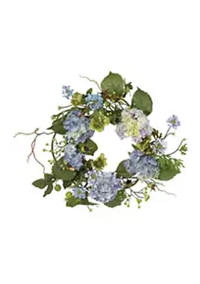 Nearly Natural Hydrangea Wreath