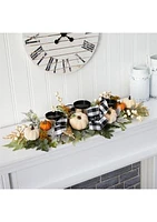 Pumpkin Artificial Candelabrum 