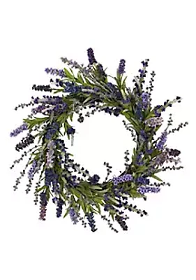 Nearly Natural 20-Inch Lavender Wreath