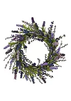 Nearly Natural 20-Inch Lavender Wreath