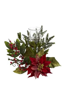 Poinsettia Candelabrum