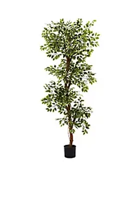 Nearly Natural 6-ft. Variegated Ficus Tree