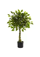 Nearly Natural 3' UV Resistant Ficus Tree - Indoor/Outdoor