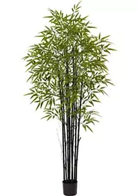 Nearly Natural Black Bamboo Tree x 9 with 1470 Leaves  Indoor/Outdoor