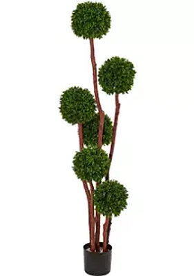 Nearly Natural Boxwood  Tree  Indoor/Outdoor