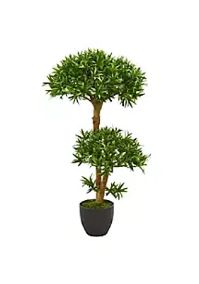 Nearly Natural 3-Foot Bonsai Styled Podocarpus Artificial Tree