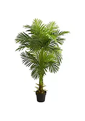 Nearly Natural 5-Foot Double Stalk Hawaii Palm Artificial Tree