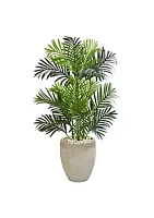 Nearly Natural Paradise Palm Artificial Tree in Sand Colored Planter