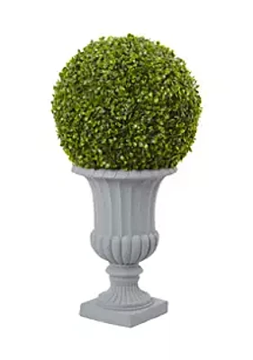 Nearly Natural Boxwood Topiary with Urn Indoor/Outdoor