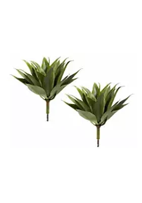 Nearly Natural Agave Succulent Plant - Set of 2