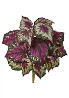 Nearly Natural Wax Begonia Bush (Set of 6)