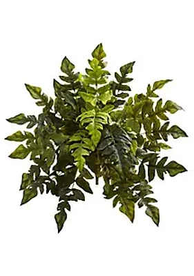 Nearly Natural 24-Inch Holly Fern Artificial Plant (Set of 2)