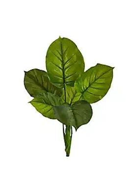 Nearly Natural 27-Inch Large Philodendron Leaf Artificial Bush Plant (Set of 4)