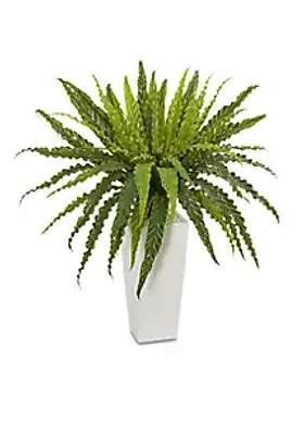 Nearly Natural Rippled Birdsnest Artificial Plant