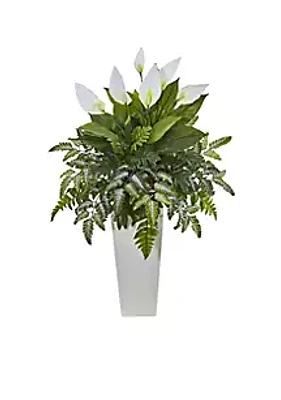 Nearly Natural Mixed Spathiphyllum Artificial Plant