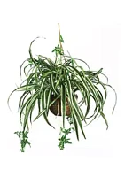 Nearly Natural Spider Hanging Basket Silk Plant