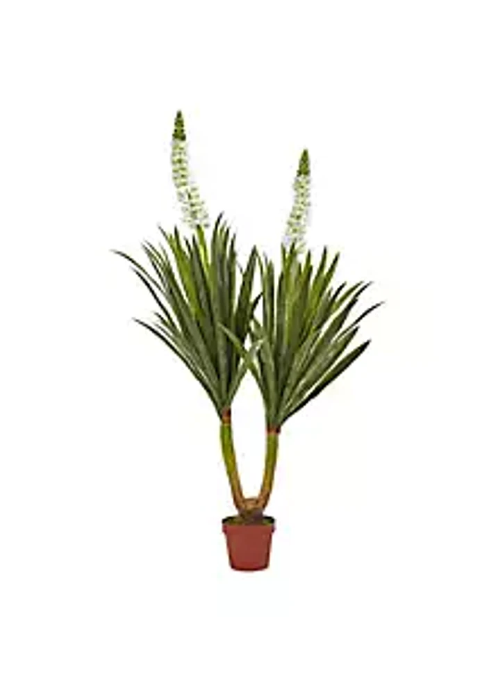 Nearly Natural 57-Inch Flowering Yucca Plant