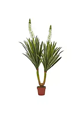 Nearly Natural 57-Inch Flowering Yucca Plant