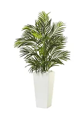 Nearly Natural Areca Palm in Square Planter