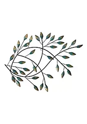 Nearly Natural 18-Inch x 22-Inch Scattered Leaves and Vine Wall Decor