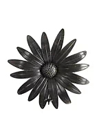 Nearly Natural 30-Inch x 30-Inch Brushed Metal Daisy Flower Sconce Candle Holder Wall Art Decor