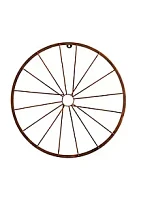Nearly Natural 22-Inch Rustic Metal Vintage Bicycle Wheel Wall Art Decor