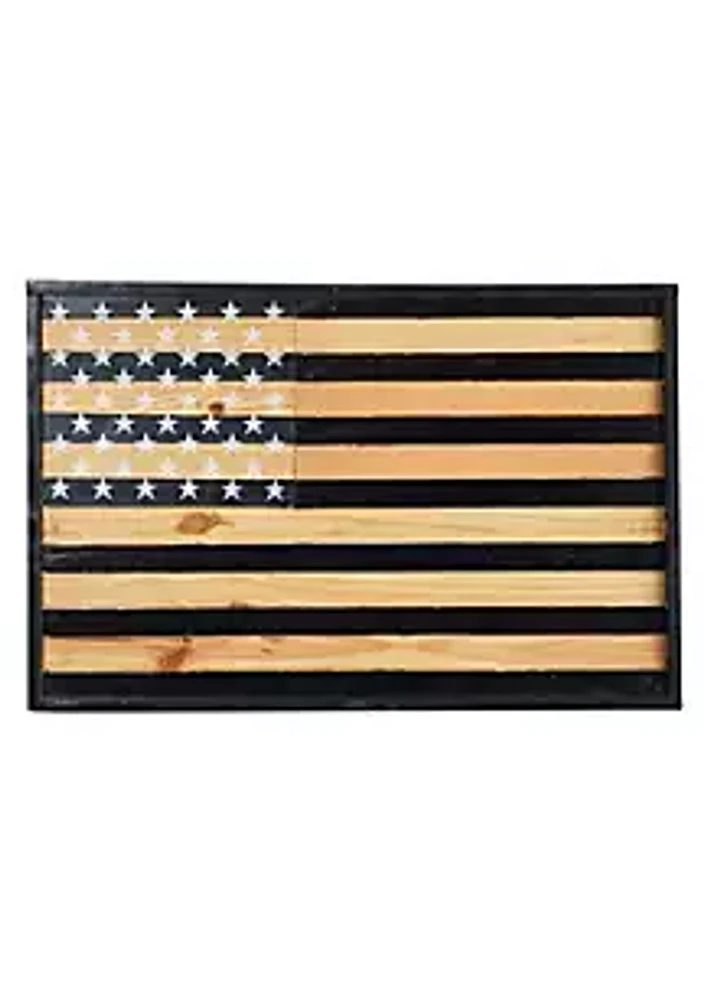 Nearly Natural 36-Inch American Wood Flag Wall Decor