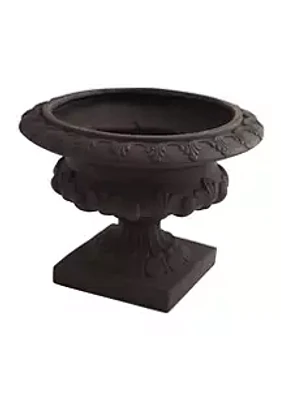 Nearly Natural Iron finish Decorative Urn Indoor/Outdoor
