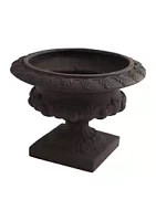 Nearly Natural Iron finish Decorative Urn Indoor/Outdoor